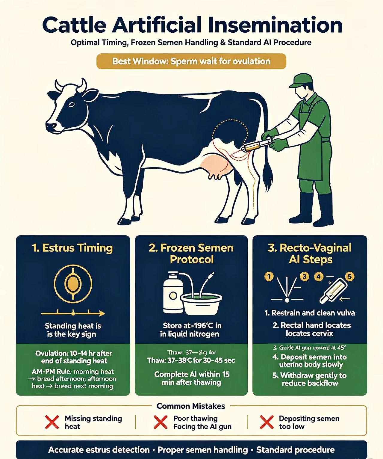 how to operate bovine cattle bull breeding reproductive artificial insemination technology